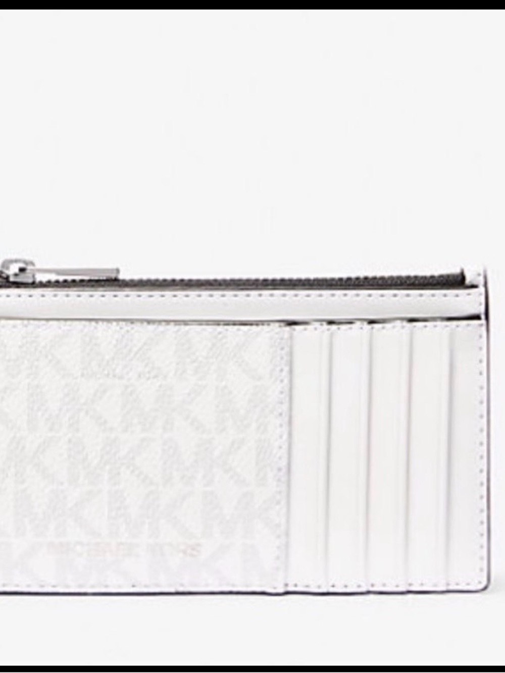 Michael Kors Cooper Slim Signature Logo Zip Wallet - Picture 2 of 6